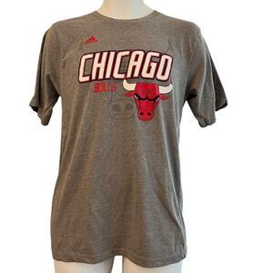 Adidas Chicago Bulls Youth XL 18 Gray T Shirt